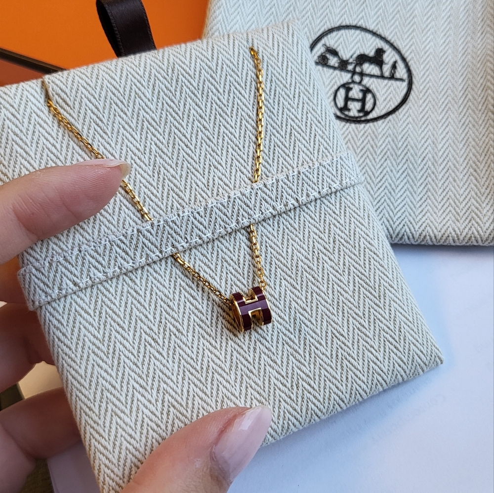 HERMES Mini Pop H Necklace
